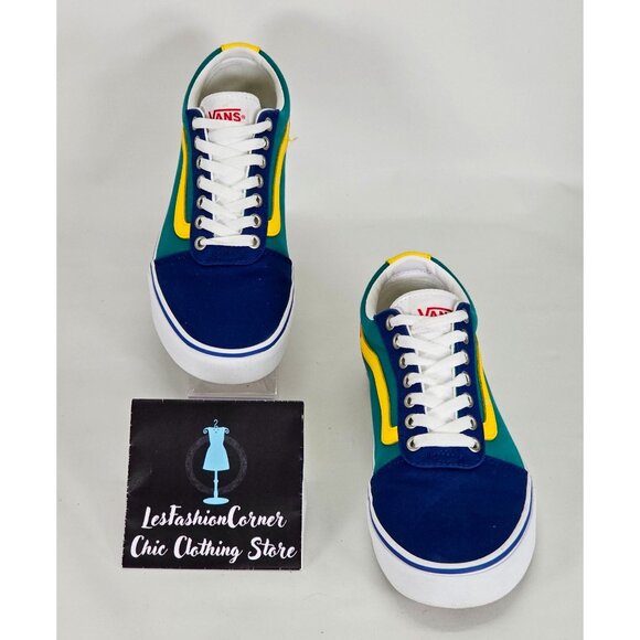 Vans Men's Yacht Club Old Skool Primary Color Block Canvas Shoes Size 9 114 - Picture 3 of 16